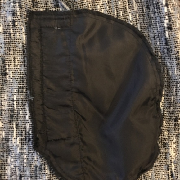 Roz & Ali Open Tweed Blazer in lightweight Blue white Fringed Size M - Picture 8 of 12